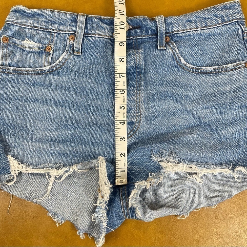 Levi’s 501 Jazz Solo Original Denim Shorts Size 29 Women - Picture 11 of 12